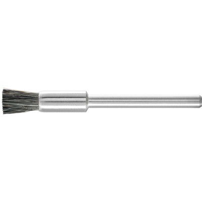 Bild von PFERD TOOLS Miniatur-Pinselbürste PBU Ø5 mm Schaft-Ø3 mm schwarze Schweineborste