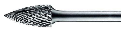 Bild von PFERD 21122556 Frässtift Spitzbogen Länge 55mm Produktabmessung, Ø 6mm Arbeits-Länge 18mm Schaft