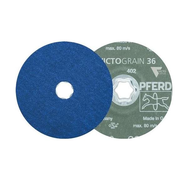 Bild von Pferd, Schleifmittel, 64111536 COMBICLICK Fiberscheibe Ø 115 mm VICTOGRAIN-COOL 36 für Stahl & E (36)