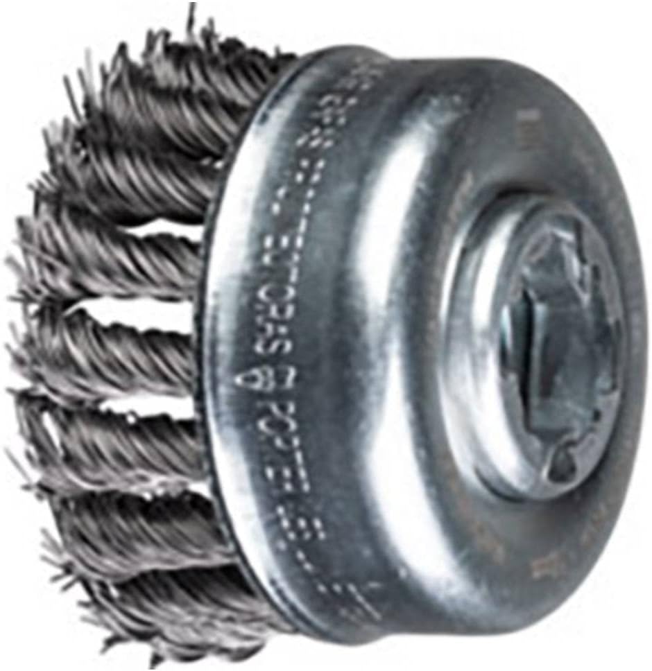 Bild von PFERD Topfbürste, ø 65mm, gezopft, 0,35mm Stahldraht, X-LOCK-Aufnahme, 43305025 – für schnelle und komfortable Werkzeugwechsel