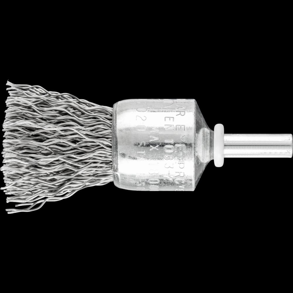 Bild von PFERD TOOLS POS Pinselbürste ungezopft PBU Ø20mm Schaft-Ø6 mm Stahl-Draht-Ø0,50