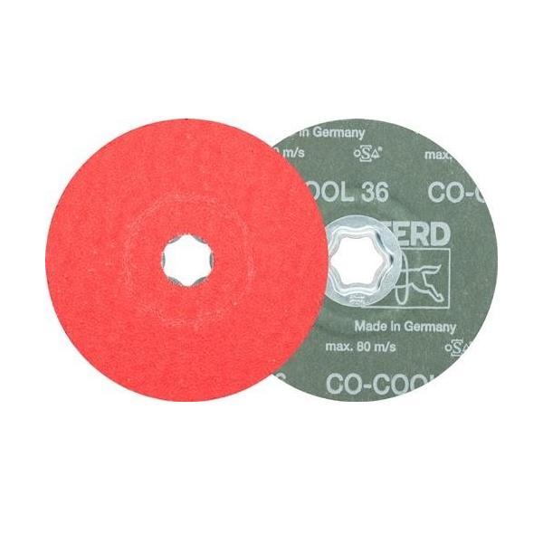 Bild von PFERD 64193103 COMBICLICK Keramikkorn Fiberscheibe Ø 125mm CO-COOL 36 für Edelstahl Durchmesser 12
