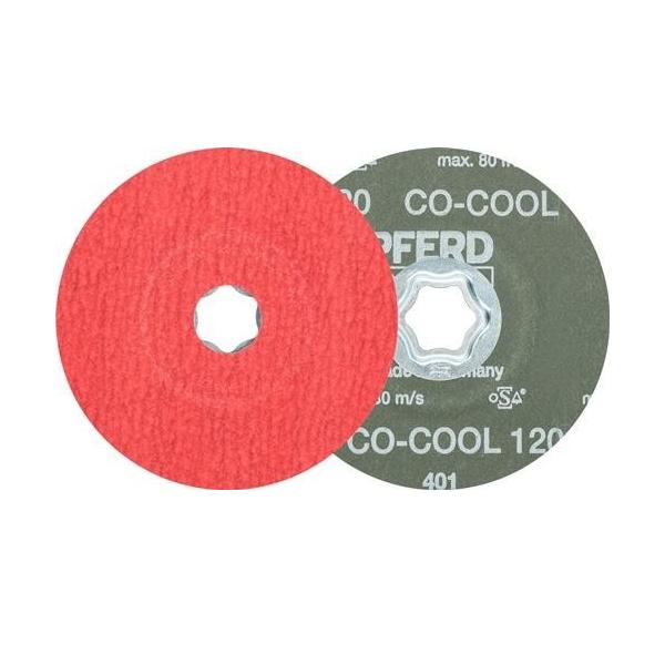 Bild von 25 Stk. Pferd Fiberscheibe COMBICLICK CO-COOL D.115mm K.120 INOX/Alu.Keramikkorn