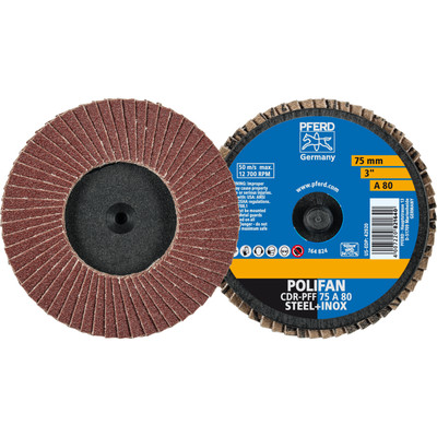 Bild von Pferd, Schleifmittel, COMBIDISC Korund Mini-POLIFAN CDR Ø 75 mm A80 für universelle Anwendungen (A80)