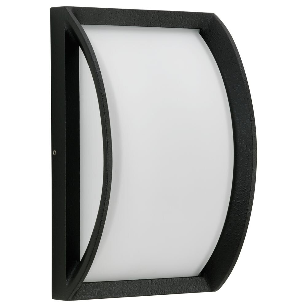 Bild von Wandleuchte A-252806, E27 Fassung, Aluguss, Opalglas, 285x185x105mm, IP44