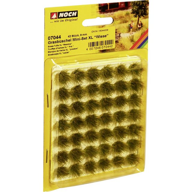 Bild von NOCH Grasbüschel Mini-Set XL Wiese, grün / 42 Stück / 9 mm Faserlänge/statische Grasbüschel/alle Spurweiten/DIY