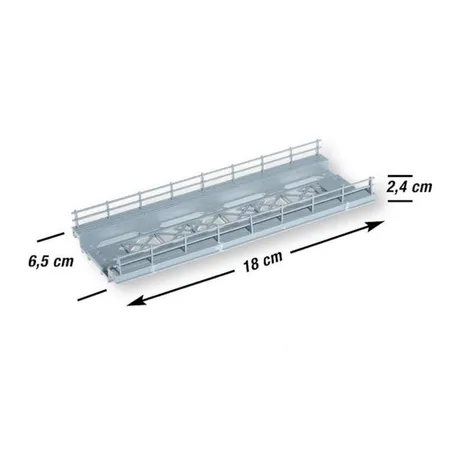 Bild von NOCH Modelleisenbahn-Brücke NOCH 21340 H0 Brückenfahrbahn 1gleisig Universell (L x B x H) 180 x 70