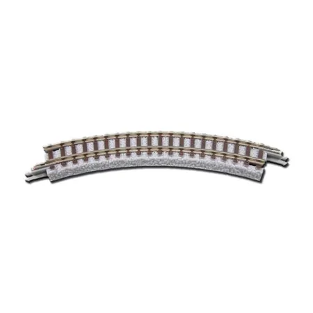 Bild von Rokuhan Modelleisenbahn-Set 7297010 Z Rokuhan Gleis (mit Bettung) Gebogenes Gleis 45 ° 95 mm 4 St