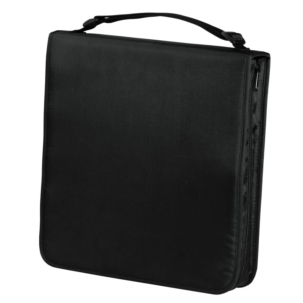 Bild von Hama Aufbewahrungsbox Hama CD Wallet Nylon 160, schwarz - CD/DVD Aufbewahrung (CD-Tasche)