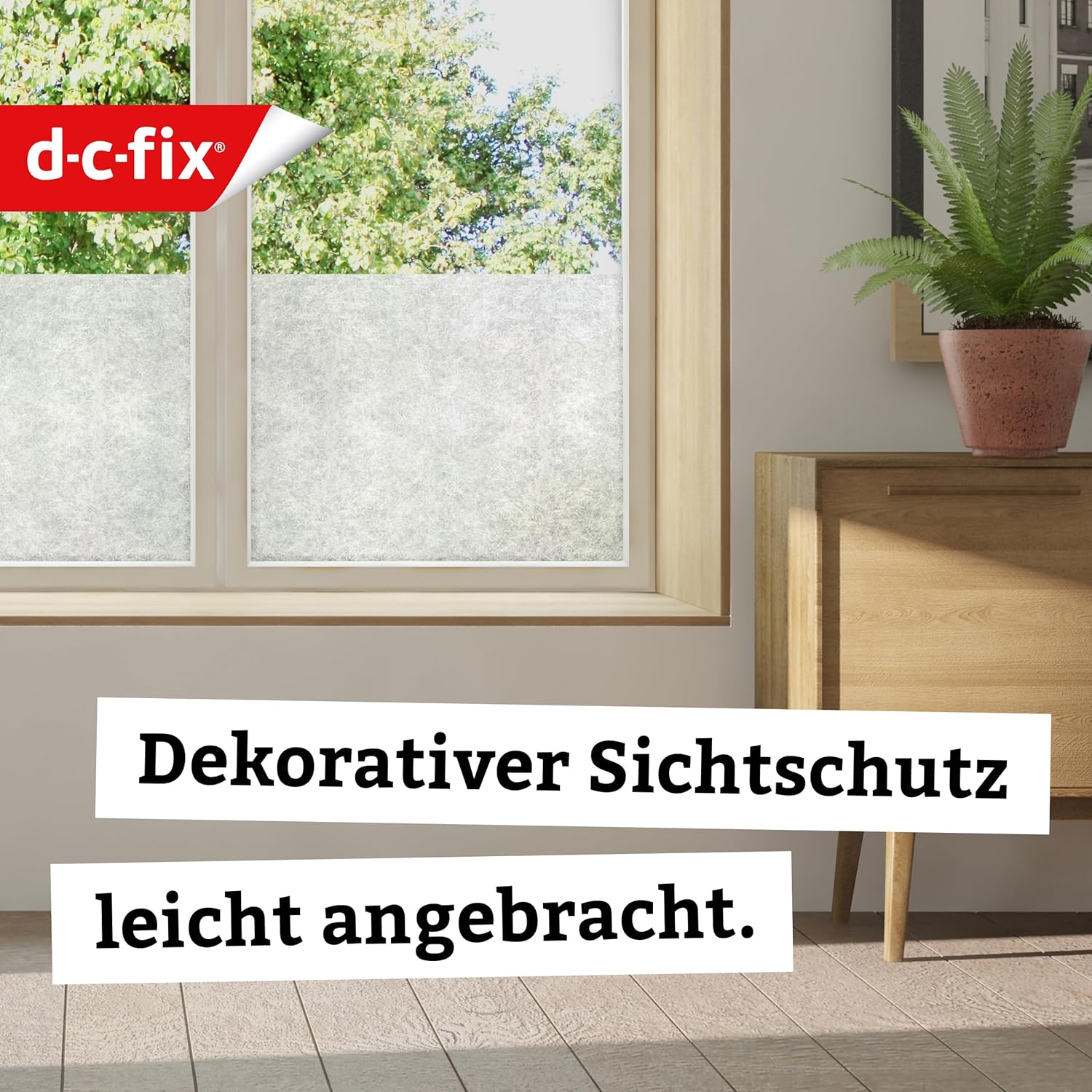 Bild von d-c-fix, Folie Glass Opal transparent, 67,5 x 200 cm, selbstklebend