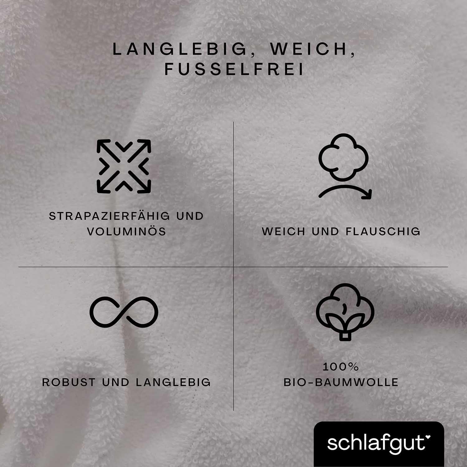 Bild von schlafgut Frottex Spannbettlaken bis 200x200cm, Frottee Blue Light aus kuscheliger Baumwolle
