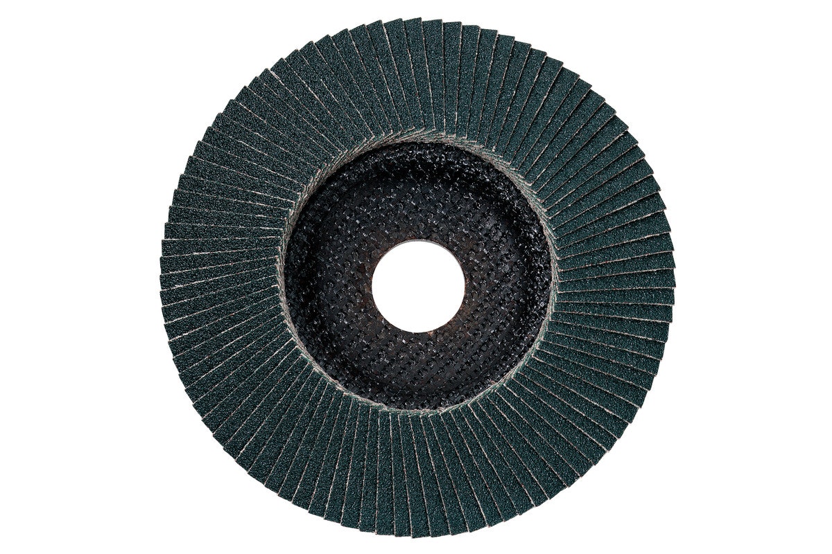 Bild von Lamellenschleifteller 125 mm P 40, Zirkonkorund, Stahl, Edelstahl, gerade Ausführung (624475000)