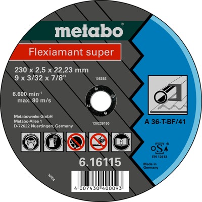 Bild von Flexiamant super 180x2,0x22,23 Stahl, Trennscheibe, gekröpfte Ausführung (616102000)