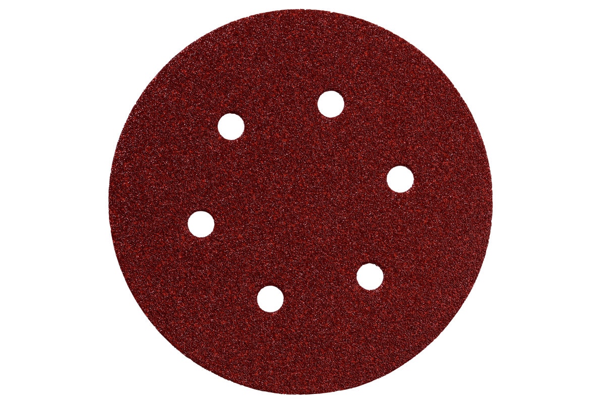 Bild von Metabo 5 Haftschleifblätter, 150 mm, P 120, Serie "professional", für Holz und Metall, für Exzenterschleifer (624005000) Durchmesser: 150 mm, Körnung: P 120 , Verkaufseinheit: 5