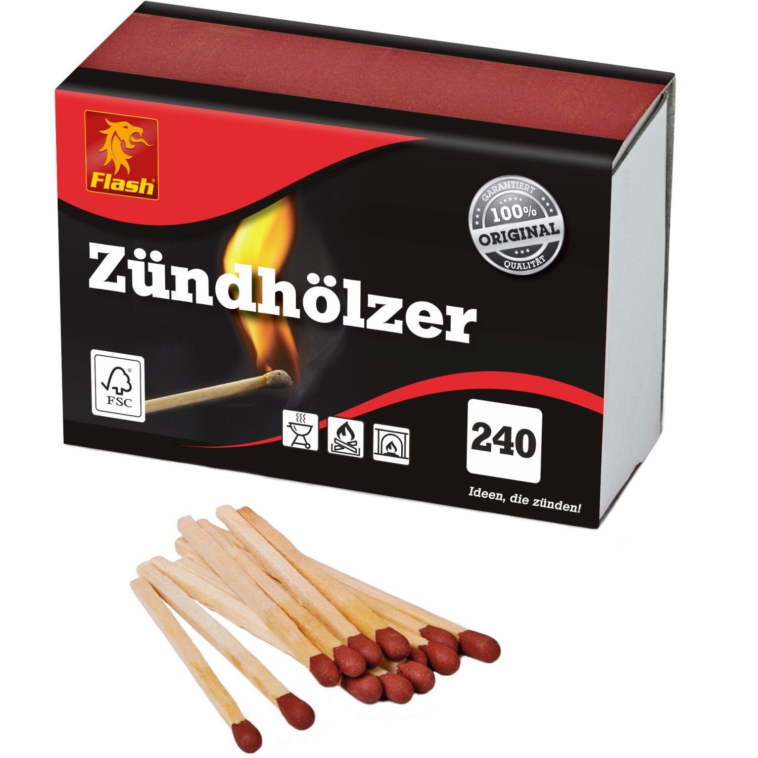 Bild von Flash Universal Zündhölzer 240 Stück