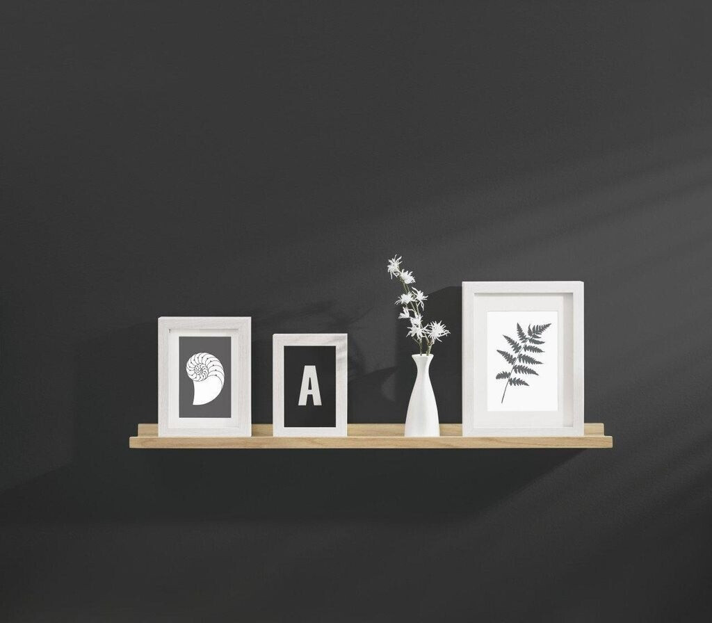Bild von Dolle Wandregal 'Shelf+ Border' eichenfarben 600 x 90 x 30 mm