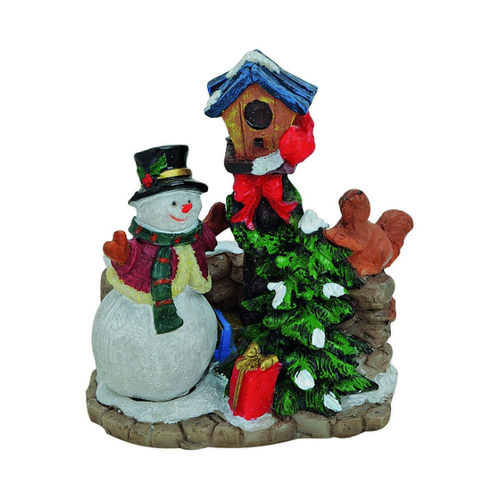Bild von WURM - Schneemann am Vogelhaus