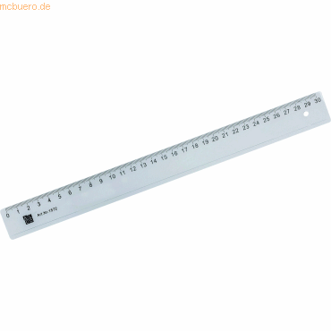 Bild von 10 x Alco Lineal Kunststoff 30cm transparent