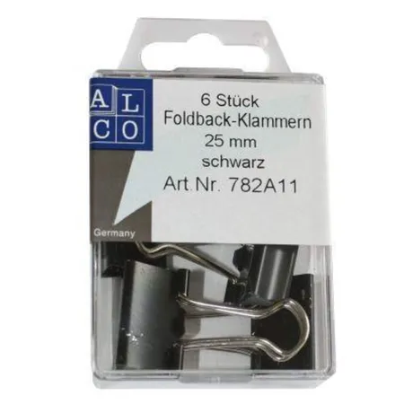 Bild von Magni, Büroklammer, Foldback-Klammern 25mm 6 Stück, schwarz (1 x)