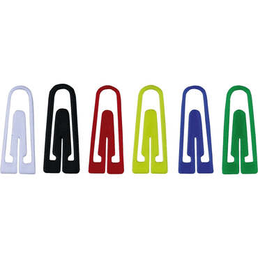 Bild von Alco, Büroklammer, Briefklammer Plastik 100St f.sort 26mm dreieckige Form (1 x)