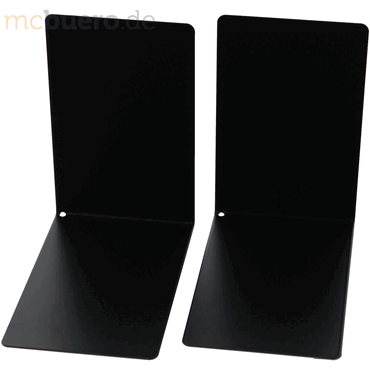 Bild von ALCO Briefablage Buchstützen 85x140x140mm Metall schwarz