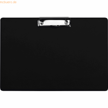 Bild von 12 x Alco Klemmbrett A4 quer kunststoffüberzogen schwarz