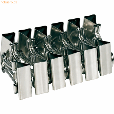 Bild von Alco, Büroklammer, Foldbackklammer Metall vernickelt 15mm vernickelt VE=12 Stück (1 x)