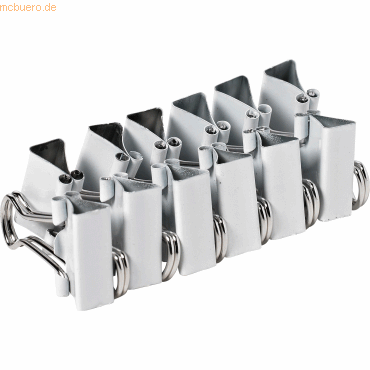 Bild von Alco, Büroklammer, Foldbackklammer Metall vernickelt 19mm weiss VE=12 Stück (1 x)