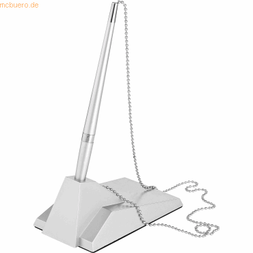 Bild von Alco, Schreibstifte, Kugelschreiberständer Kette 55cm silber (Silber, 1 x)