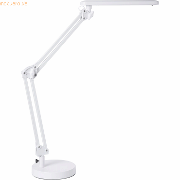 Bild von Alco, Tischlampe, LED-Schreibtischleuchte 963 mit Fuss weiss
