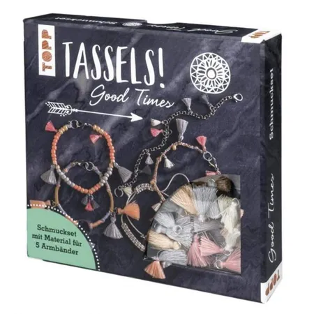 Bild von Tassels! Schmuckset Good Times: Anleitung und Material für 5 Tassel-Armbänder zum Selbermachen