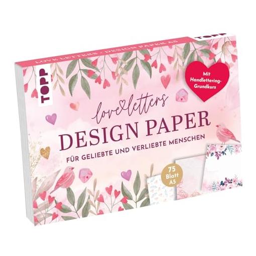 Bild von Design Paper Love Letters A5