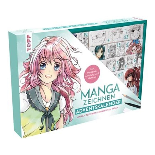 Bild von Manga zeichnen Adventskalender - Manga zeichnen lernen in 24 Tagen