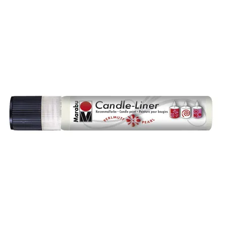 Bild von Marabu 18050009070 - Candle Pen Weiß, Kerzenpen, cremig, weiche Wachsmalfarbe, auf Wasserbasis, lichtecht, geruchsneutral, wetterfest, kinderleichte Kerzendeko, 25 ml