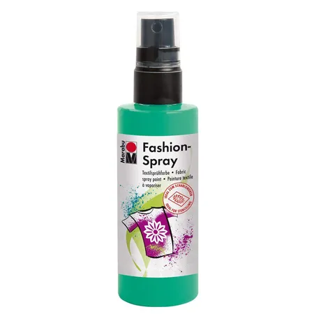 Bild von Marabu 17190050158 - Fashion Spray apfel 100 ml, Textilsprühfarbe, m. Pumpzerstäuber, für helle Textilien, weicher Griff, einfache Fixierung, waschbeständig bis 40°C, tolle Effekte auf Stoff