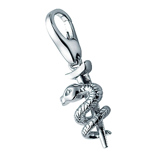 Bild von GIORGIO MARTELLO MILANO Charm-Einhänger Aeskulapstab, Silber 925 - Ein Schmuckstück für jeden Anlass