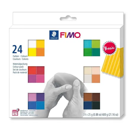 Bild von STAEDTLER® FIMO® soft, Modelliermasse mit 24 sortierten Farben, Basic