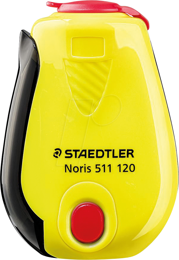 Bild von STAEDTLER Spitzdose Noris, für Stifte bis 8,2 mm, geeignet für Links und Rechtshänder, Ratschenfunktion, Spitzstoppanzeige, 12 Spitzdosen im shelf-ready packaging, 511 120