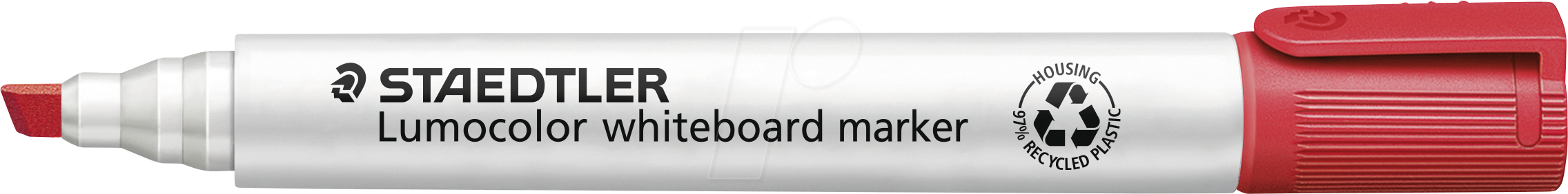Bild von STAEDTLER Whiteboard Marker Whiteboardmarker Lumocolor Keilspitze rot