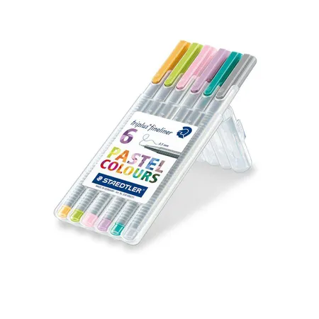 Bild von STAEDTLER Fineliner 6 triplus pastel COLOURS Fineliner farbsortiert 0,3 mm