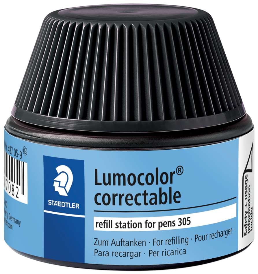 Bild von Staedtler, Marker, Lumocolor Refill Station 487 05, schwarz Tankstelle zum einfachen und sauberen Nachfüllen der (Schwarz, 1 x)
