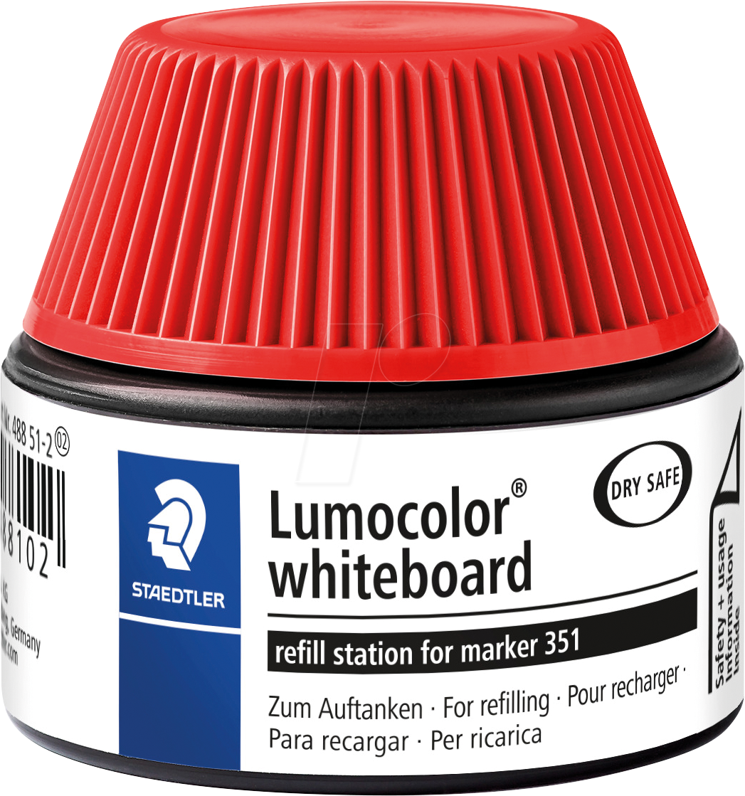 Bild von STAEDTLER Marker STAEDTLER Nachfülltinte Lumocolor f. whiteboard marker rot 488 51-2, lichtbeständig