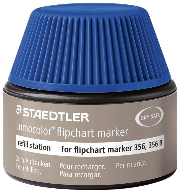Bild von Staedtler, Marker, Lumocolor flipchart marker 488 56 Nachfüllstation für marker 356 und 356 B, Einzelprodukt, blau (Blau, 1 x)