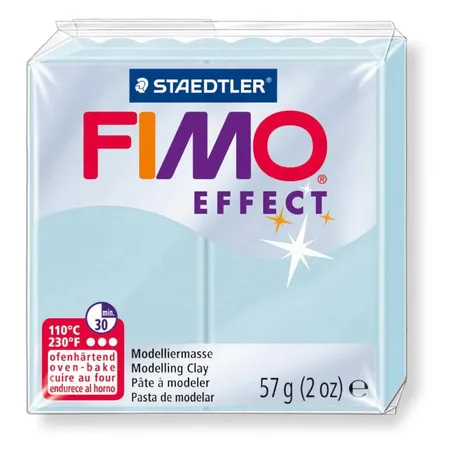 Bild von Staedtler Modelliermasse Fimo effect Kunststoff 56 g eiskristallblau N