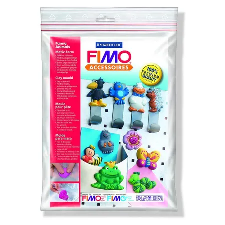 Bild von STAEDTLER Gießtechnik (Bastelbedarf) FIMO Motiv-Form "Lustige Tiere", transparent