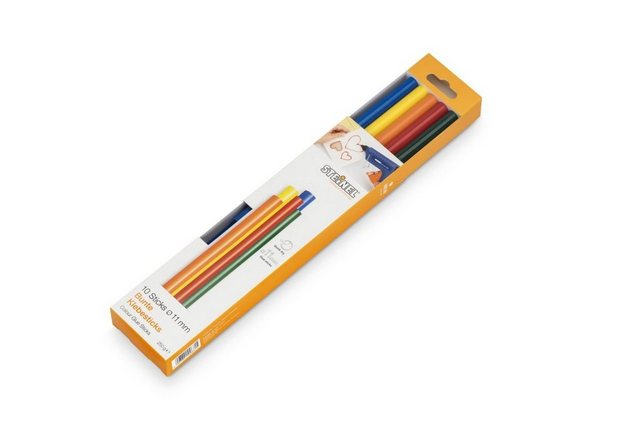 Bild von Steinel Colour Klebesticks 11 mm, 10 farbige Sticks, 250 g, bunter Schmelzkleber für kreatives Basteln und Schmücken, Bunt