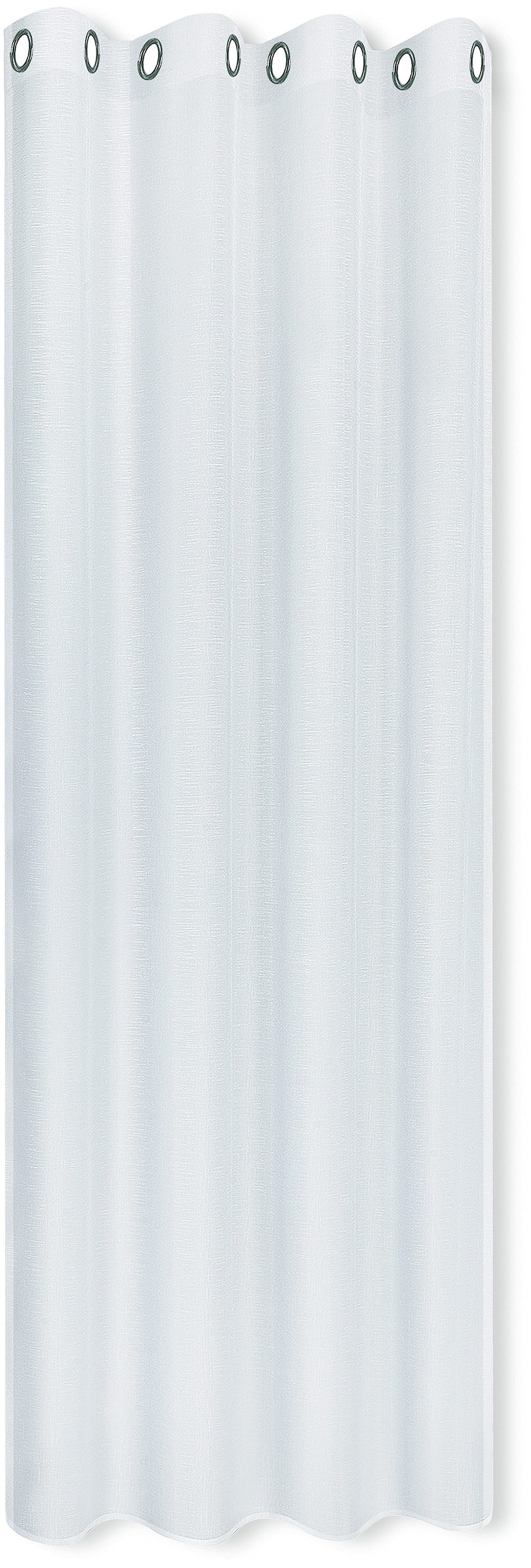 Bild von Gerster Vorhang Moderne Vorhänge mit Ösen TORRI, Ösenschal halbtransparent, Ösen (1 St), halbtransparent
