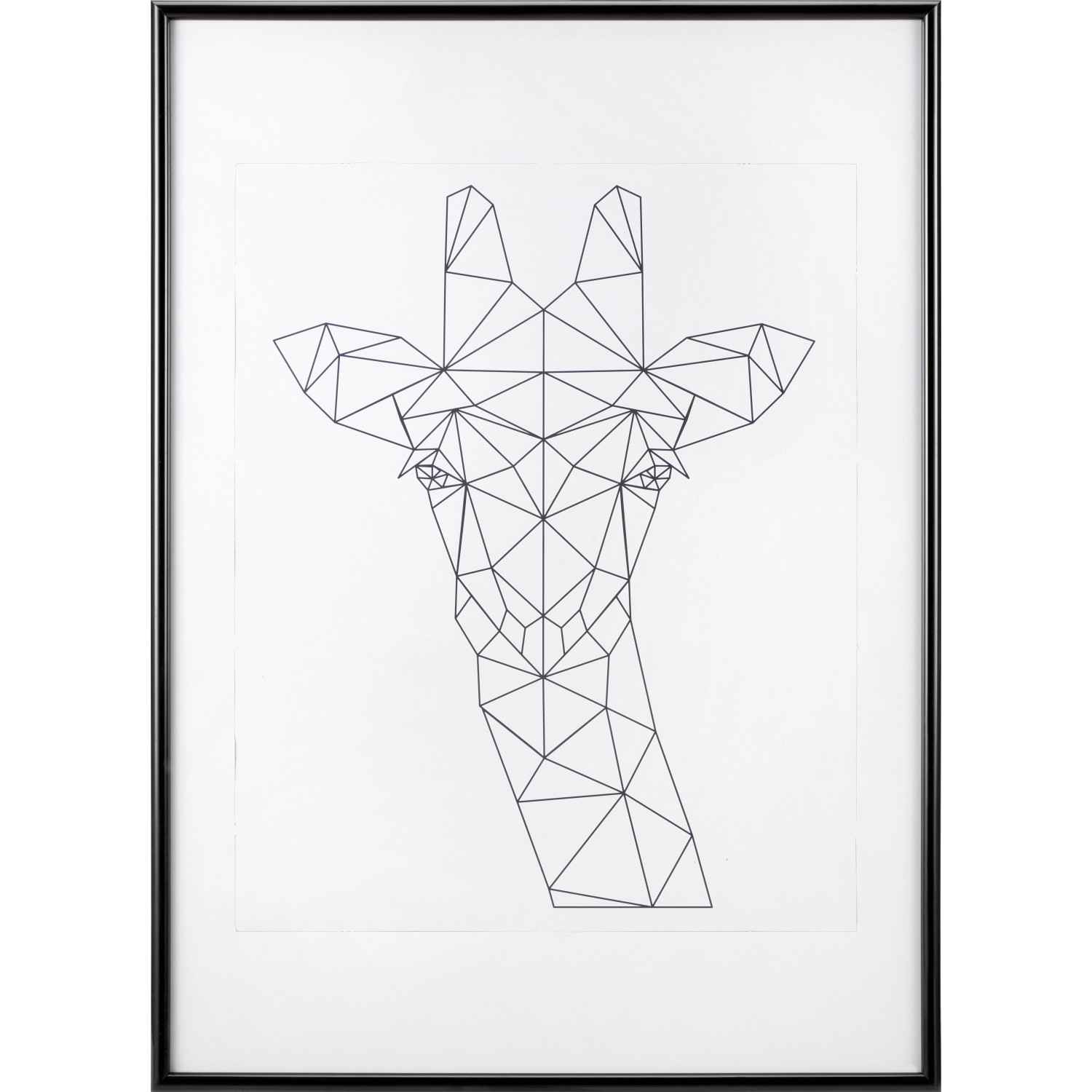 Bild von Kunststoffrahmen Schwarz 62 cm x 93 cm
