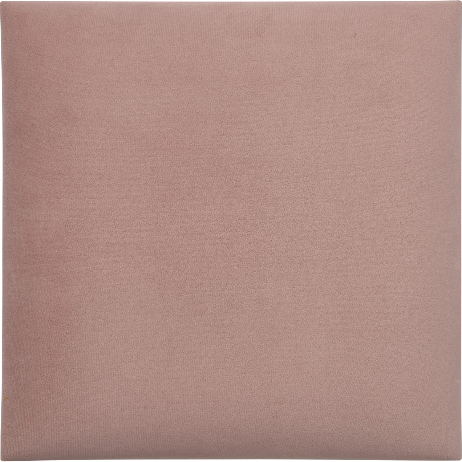 Bild von Wandkissen Quadrat 30 cm x 30 cm Rosa Samt