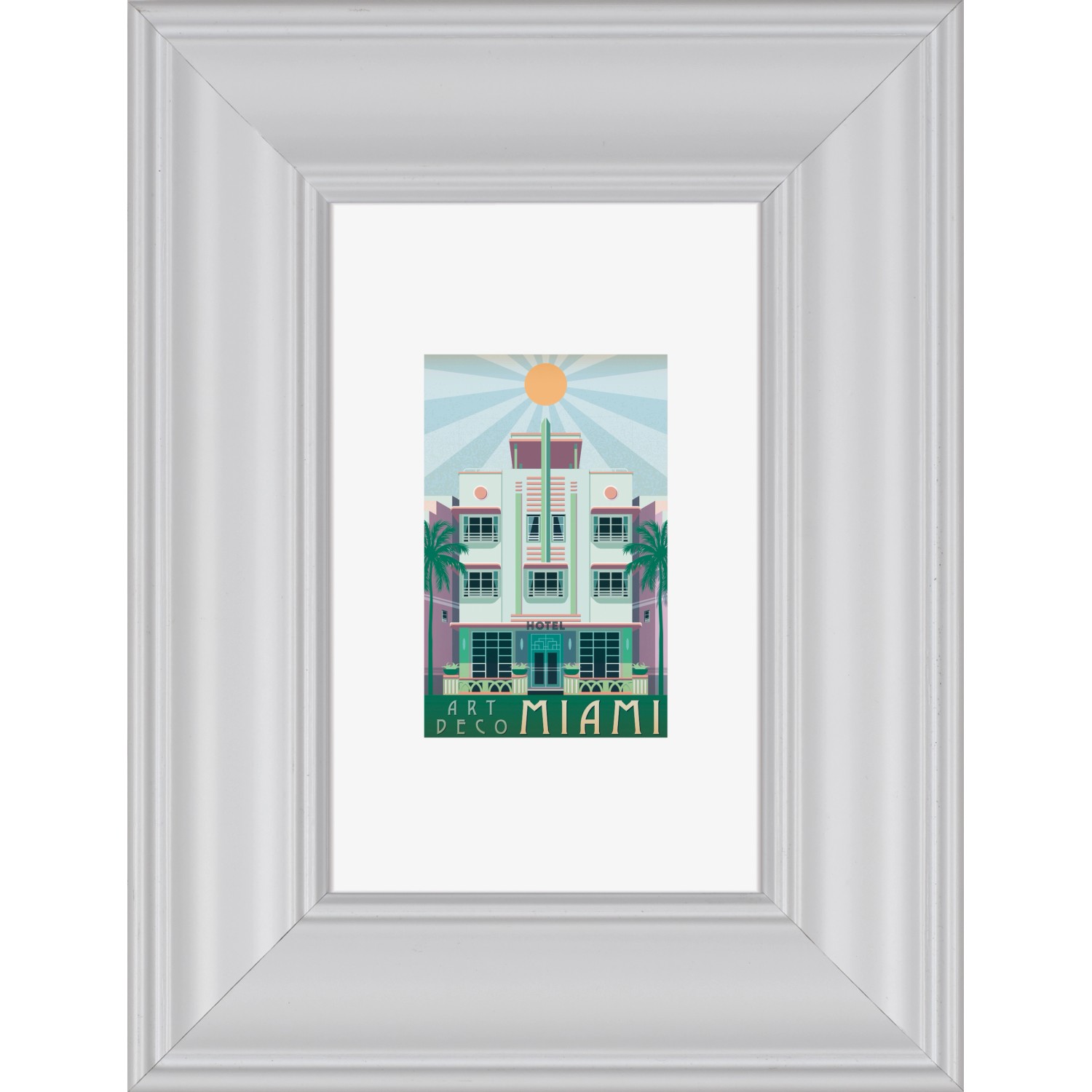 Bild von Kunststoffbilderrahmen Weiß Klassisch 10 cm x 15 cm